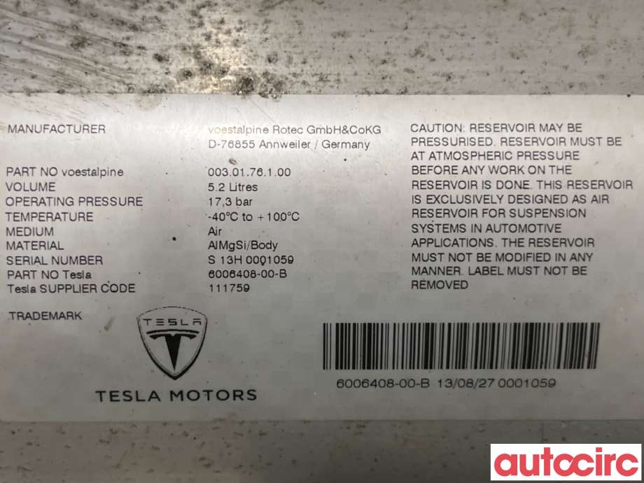 Diverse deler til Tesla Model S 2013-2016 (Fase 1)  (TESLA|6006408-00-B|)