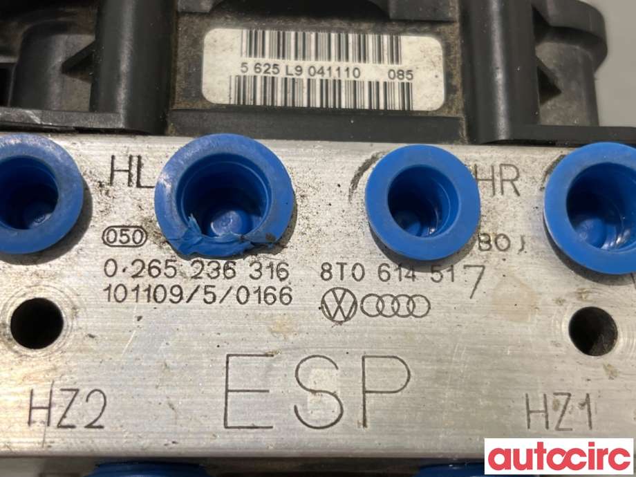ABS sentral til Audi A5 2007-2016 (Type I)  (AUDI|8T0614517A|0265236316|8T0614517)