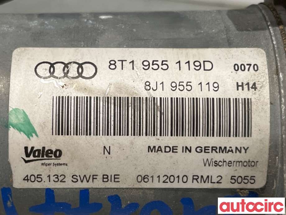 Viskermotor frontrute til Audi A5 2007-2016 (Type I)  (AUDI|8T1955023E|405132|8T1955119D)