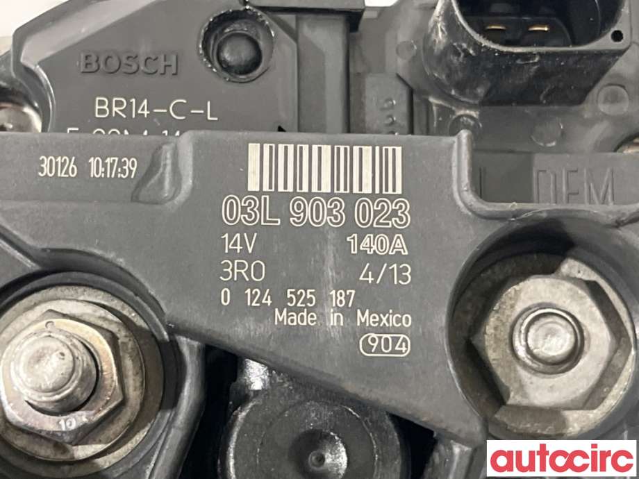 Dynamo til VW Golf VI 2008-2012  (VOLKSWAGEN|03L903023X|0124525187|03L903023)