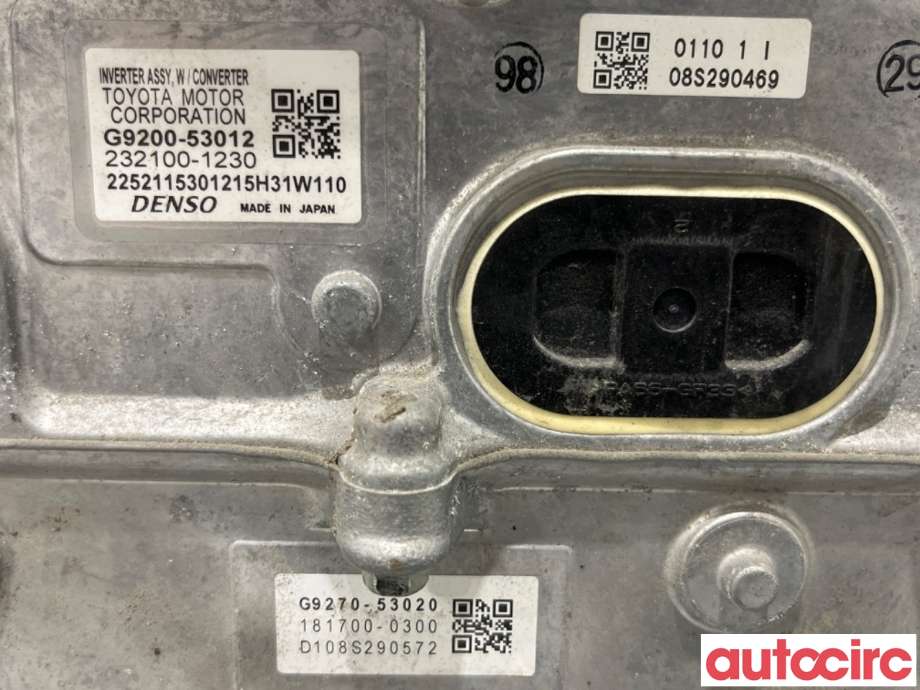 Inverter hybrid til Lexus IS 2013-2020 (Type III) (XE30) (XE30) (LEXUS|G92A053012|232100-1230|G9200-53012)