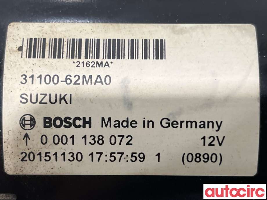 Starter diesel til Suzuki SX4 S-CROSS 2013-->> (Type II)  (SUZUKI|31100-62MA0|0001138072)
