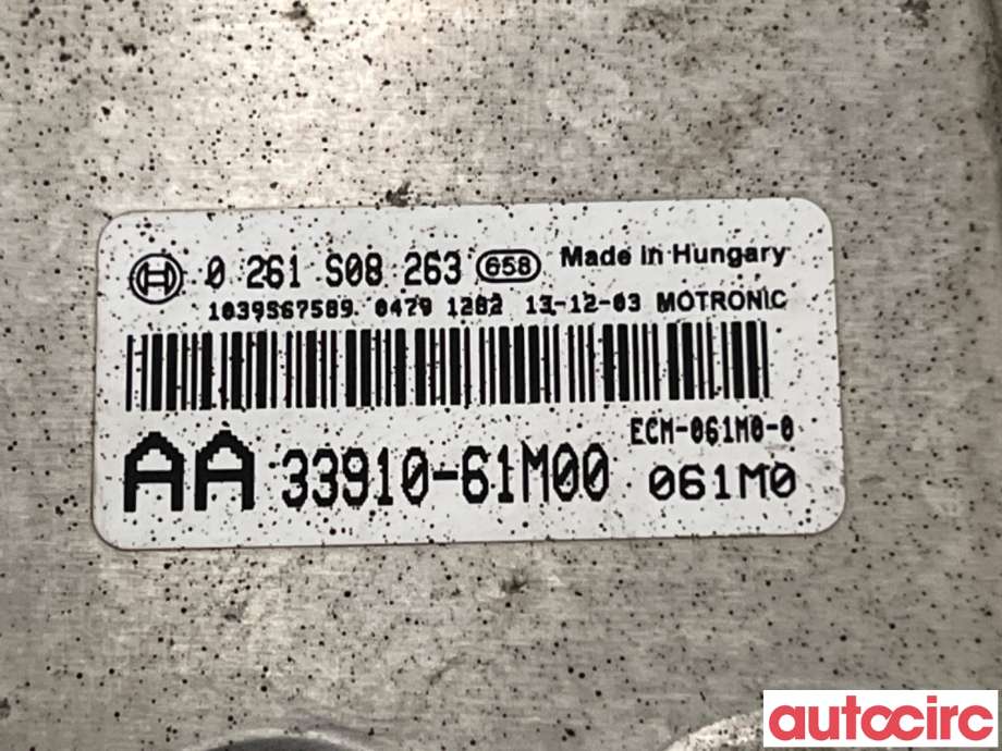 Styreenhet motor til Suzuki SX4 S-CROSS 2013-->> (Type II)  (SUZUKI|33910-61M00|0261S08263)