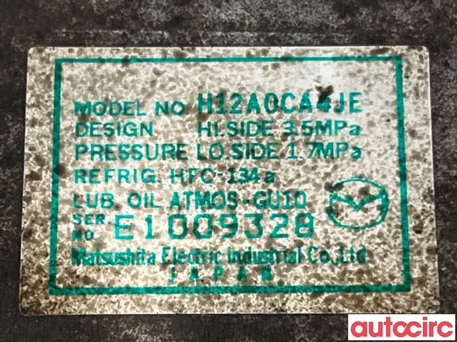 Aircondition kompressor til Mazda 6 2008-2010 (Type II, Fase 1)  (MAZDA|GAM6-61-K00|H12A0CA4JE|)
