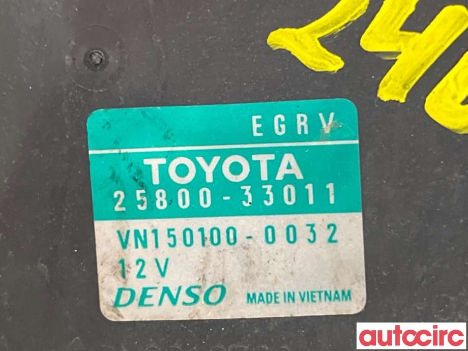 EGR-ventil til Toyota Urban Cruiser 2009-2014  (TOYOTA|2580033011|VN150100-0032|25800-33011)
