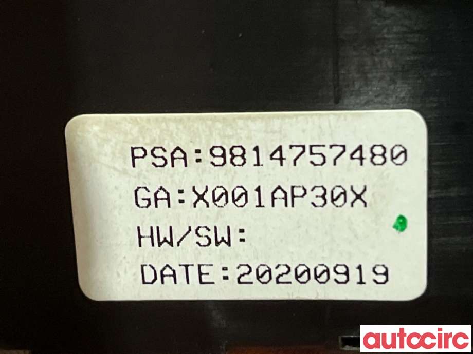 Taklyspanel til Peugeot 2008 2019-->> (Type II)  (PEUGEOT|9814757480|)
