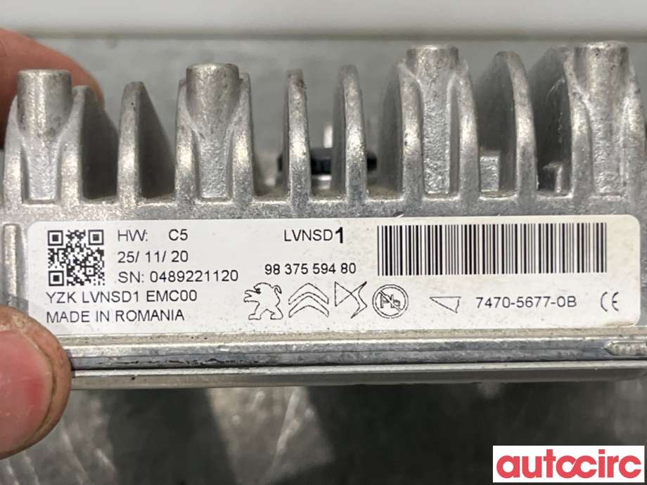 Styreenhet diverse til Peugeot 2008 2019-->> (Type II)  (PEUGEOT|1671332780||9837559480)