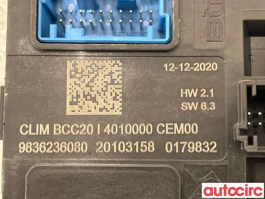 Styreenhet klima/aircondition til Peugeot 2008 2019-->> (Type II)  (PEUGEOT|1675981680||9836236080)