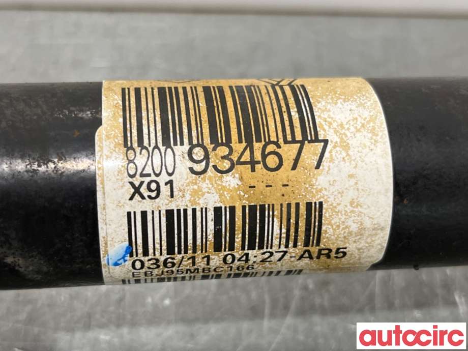 Drivaksel høyre foran til Renault Laguna 2011-2014 Type III, Fase 2  (RENAULT|8201235920||8200934677)