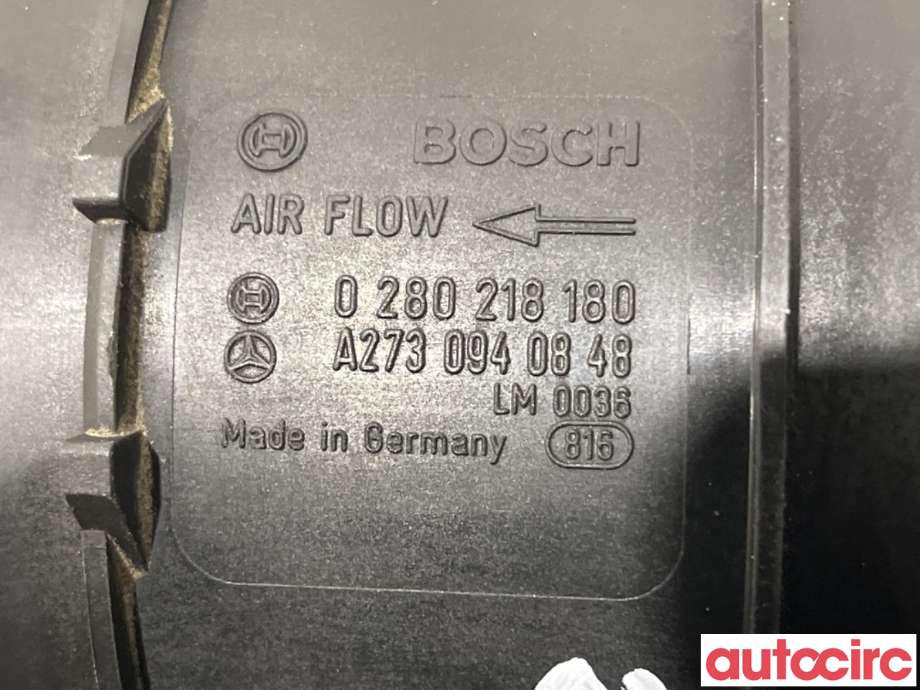Luftmengde/luftmassemåler til Mercedes E-Klasse 2002-2006 (Fase 1) (W211) (W211) (MERCEDES|A2730940948|0280216180|A2730940848)