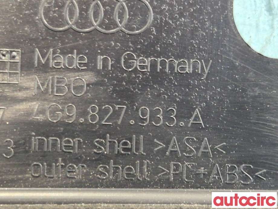 Spoiler bakluke til Audi A6 2011-2014 (Type IV, Fase 1) (C7) (C7) (AUDI|4G9827933|)
