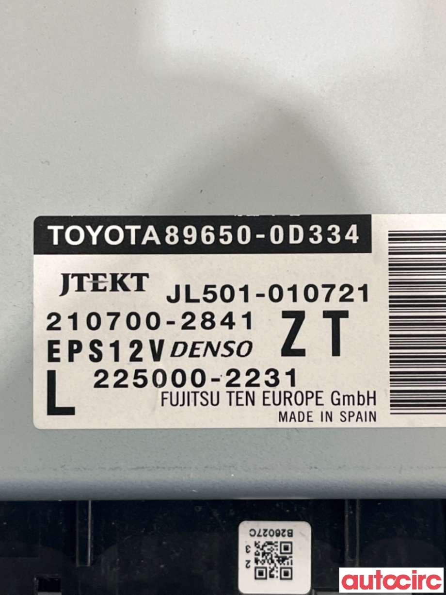 Styreenhet servo til Toyota Yaris 2014-2020 (Type III, Fase 2)  (TOYOTA|896500D334|2107002841|)
