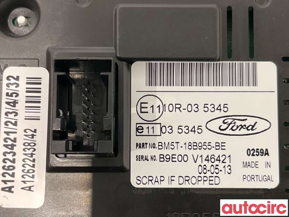Multimedia display (MCU - Media Controller Unit) til Ford Focus 2011-2014 (Type III, Fase 1)  (FORD|2014481||BM5T-18B955-BE)