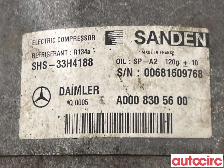 Aircondition kompressor til Mercedes C-Klasse 2018-2021 (Fase 2) (W205) (W205) (MERCEDES|A0008305600|SHS-33H4188)