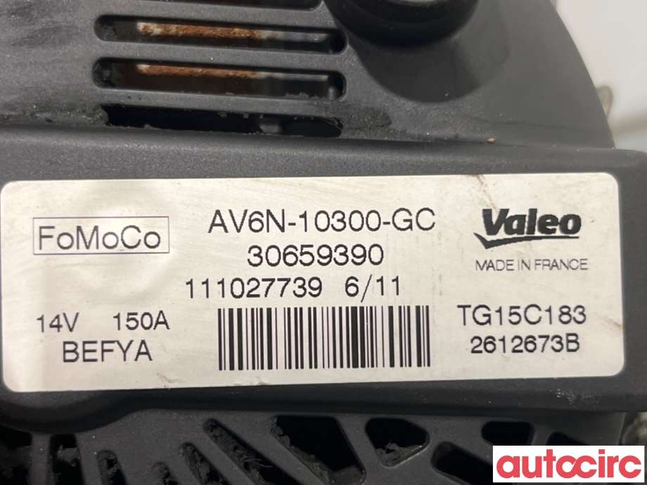 Dynamo til Ford Focus 2011-2014 (Type III, Fase 1)  (FORD|1857696|TG15C183|30659390)