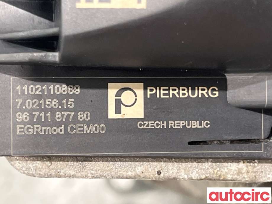 EGR-ventil til Ford Focus 2011-2014 (Type III, Fase 1)  (FORD|2473602|70215615|9671187780)