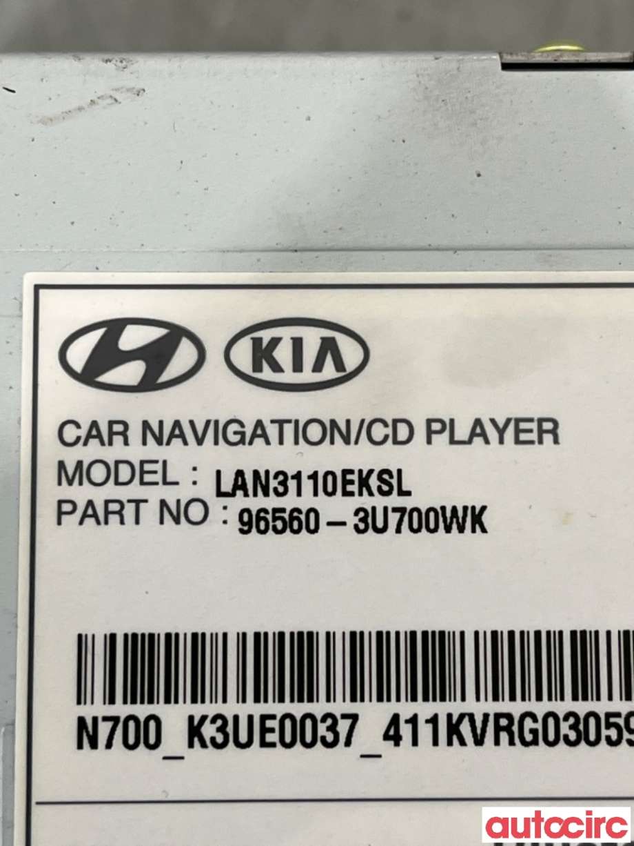Bilstereo til Kia Sportage 2010-2016 (Type III)  (KIA|965603U700||965603U700WK)