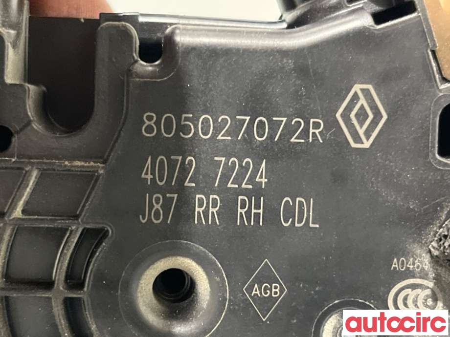 Låsekasse høyre bak til Renault Captur 2020-->> (Type II)  (RENAULT|805027072R|)