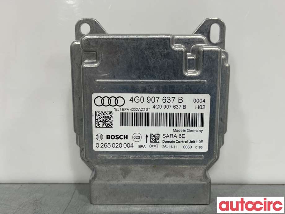 Airbag elektronikk til Audi A6 2011-2014 (Type IV, Fase 1) (C7) (C7) (AUDI|4G0907637K|0265020004|4G0907637B)