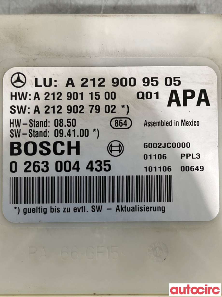 Styreenhet parkering til Mercedes E-Klasse 2009-2013 (Fase 1) (W212) (W212) (MERCEDES|A2129009505|0263004435|A2129011500)