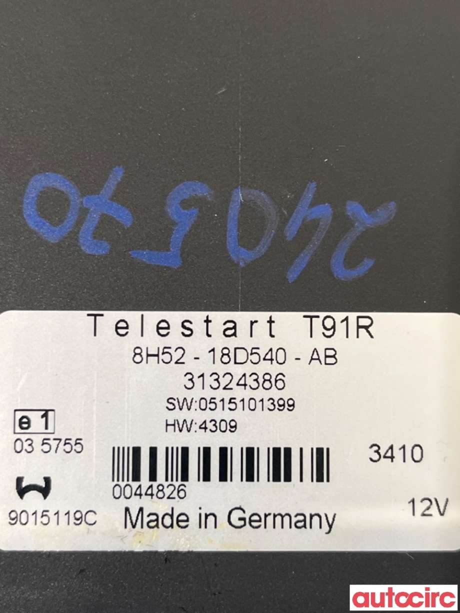 Styreenhet klima/aircondition til Volvo S80 2006-2013 (Type II, Fase 1)  (VOLVO|31324386|)
