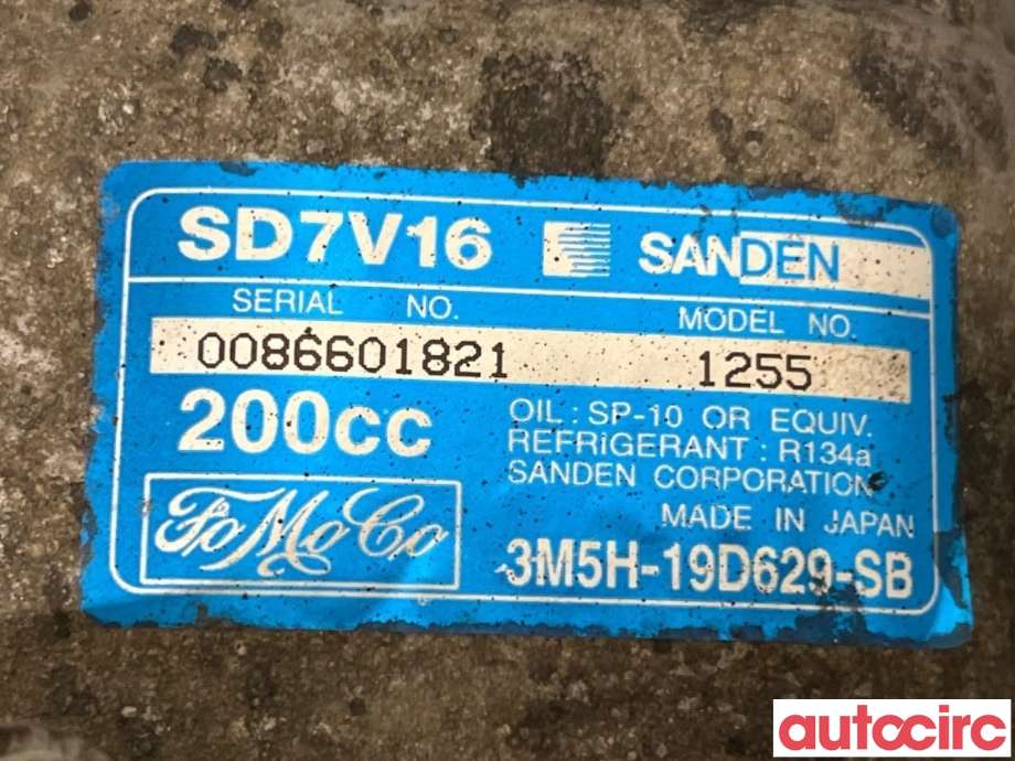 Aircondition kompressor til Mazda 3 2006-2009 (Type I, Fase 2) (MAZDA|BP8F-61-450E|1255|3M5H-19D629-SB)