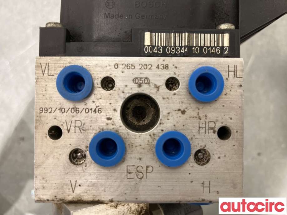 ABS sentral til Mercedes CLK 1997-2002 (C208) (C208) (MERCEDES|A0044314512|0265202438|)