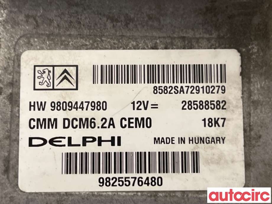 Styreenhet motor til Peugeot Expert 2016-->> (Type III)  (PEUGEOT|1677614180|28588582|9809447980)