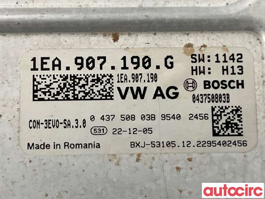 Inverter elbil til VW ID.3 2020-->>  (VOLKSWAGEN|1EA907190K|043750803B|1EA907190G)