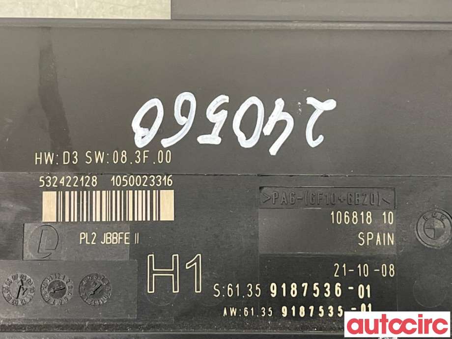 Styreenhet comfort (BCM) til BMW 3-Serie 2005-2011 (E90/E91/E92/E93) (E90/E91/E92/E93) (BMW|61359364819||61359187536)