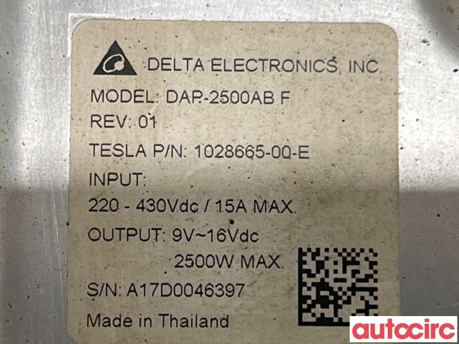 DCDC converter hybrid til Tesla Model S 2016-2021 (Fase 2) (TESLA|1028665-00-E|DAP-2500ABF)