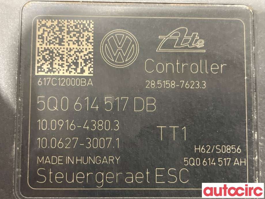 ABS sentral til VW e-Golf 2017-2020 (Fase 2)  (VOLKSWAGEN|5Q0614517DB|100916-43803)