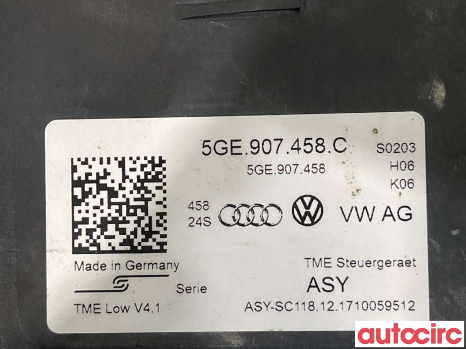 Styreenhet diverse til VW e-Golf 2017-2020 (Fase 2)  (VOLKSWAGEN|5GE907458C|)