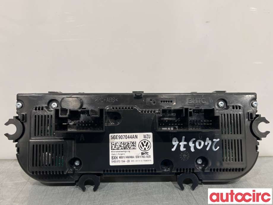 Varmeapparat betjening til VW e-Golf 2017-2020 (Fase 2)  (VOLKSWAGEN|5GE907044AN|5HB013104-28)