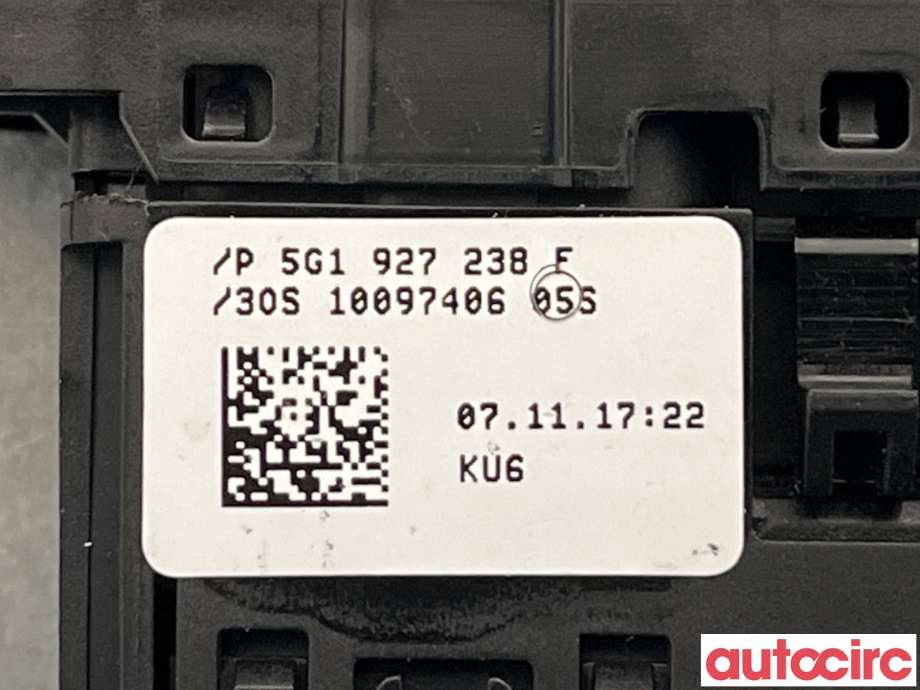 Bryter diverse til VW e-Golf 2017-2020 (Fase 2)  (VOLKSWAGEN|5G1927238F|)