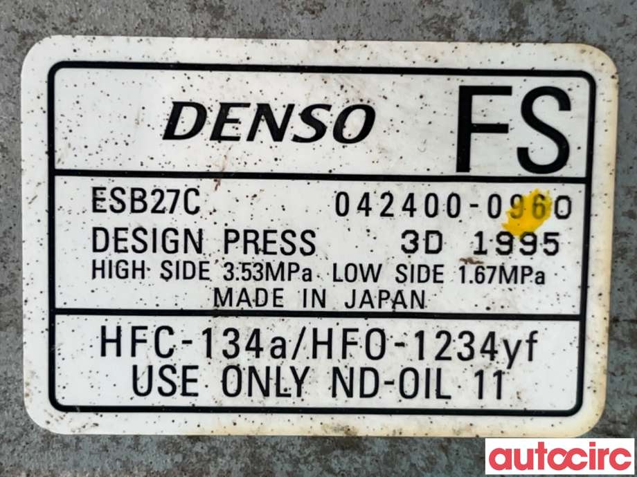 Aircondition kompressor til Honda Jazz 2020-->> (Type IV)  (HONDA|38800-6Y0-E01|)