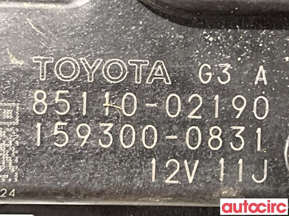 Viskermotor frontrute til Toyota Auris 2007-2010 (Type I, Fase 1)  (TOYOTA|8511002190|)