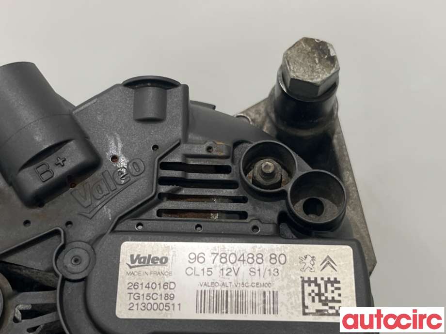 Dynamo til Peugeot 208 2012-2019 (Type I)  (PEUGEOT|1606859180|TG15C189|9678048880)