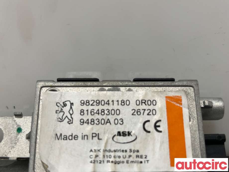 Antenne forsterker til Citroën C5, Aircross 2019-->>  (CITROEN|9829041180|81648300)