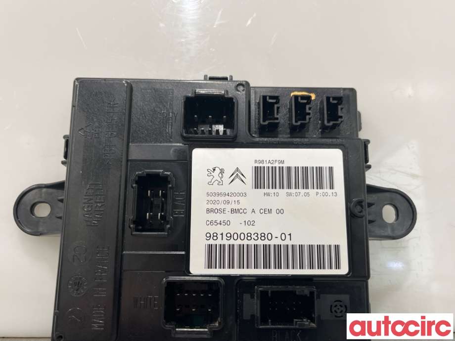 Styreenhet elektrisk bakluke til Citroën C5, Aircross 2019-->>  (CITROEN|1628925080|C65450-102|9819008380)