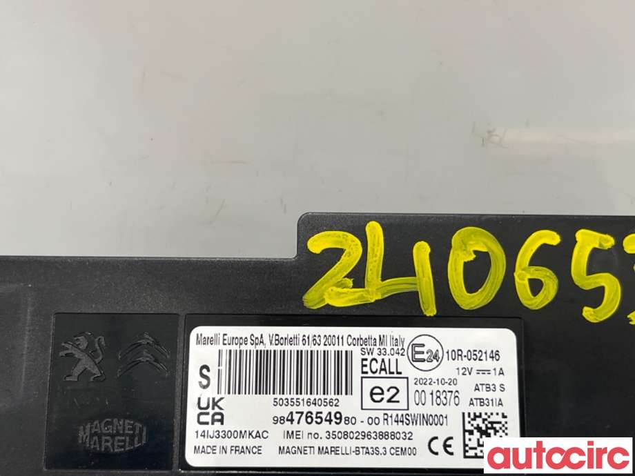 Styreenhet diverse til Peugeot 2008 2019-->> (Type II)  (PEUGEOT|9847654980|)