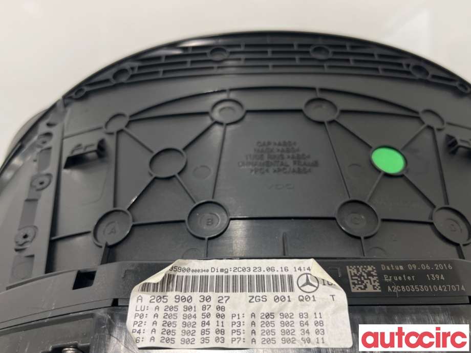 Instrumentpanel til Mercedes GLC 2015-2022 (X253) (X253) (MERCEDES|A2059007722||A2539000006)
