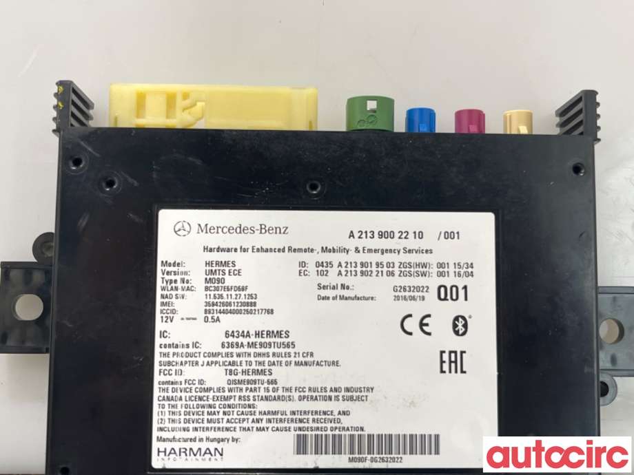 Styreenhet diverse til Mercedes GLC 2015-2022 (X253) (X253) (MERCEDES|A2139003617|M090|A2139002210)