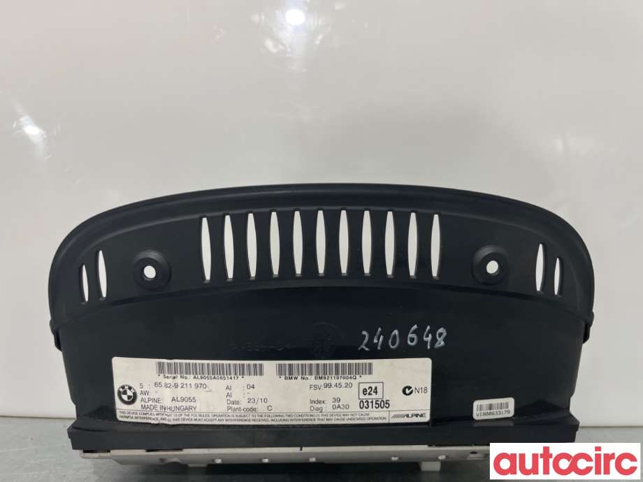 Instrument kjørecomputer til BMW 3-Serie 2005-2011 (E90/E91/E92/E93) (E90/E91/E92/E93) (BMW|65829224348|)