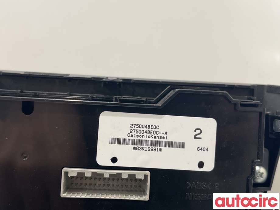Varmeapparat betjening til Nissan Qashqai 2014-2021 (Type II)  (NISSAN|275004BE0C||275004BE0D)