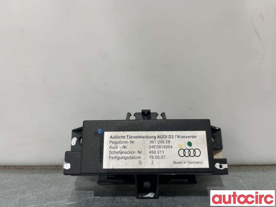 Styreenhet diverse til Audi A8 2003-2010 (Type II) (AUDI|4E0919064|)