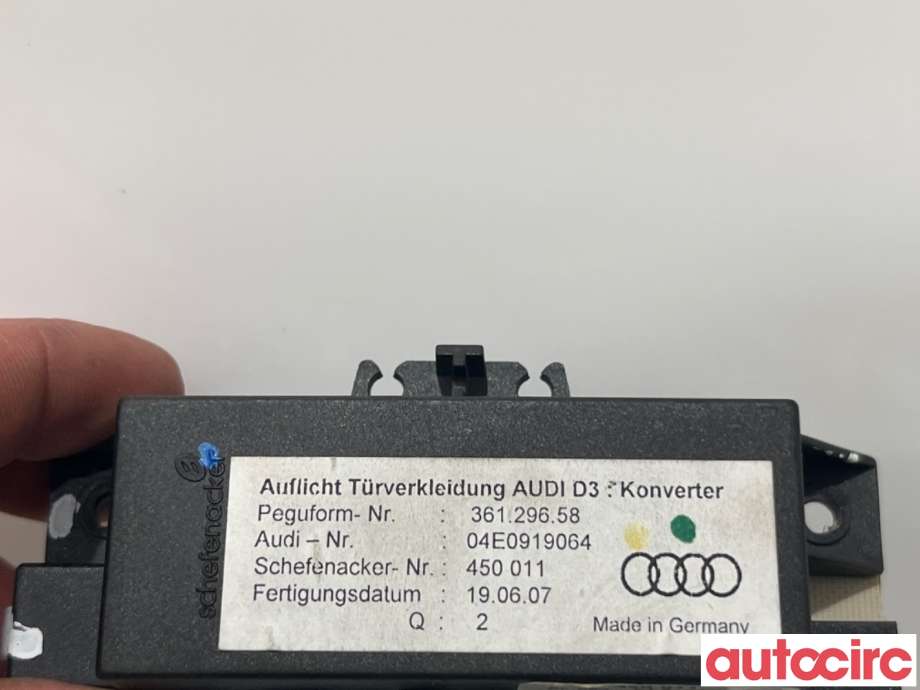 Styreenhet diverse til Audi A8 2003-2010 (Type II) (AUDI|4E0919064|)