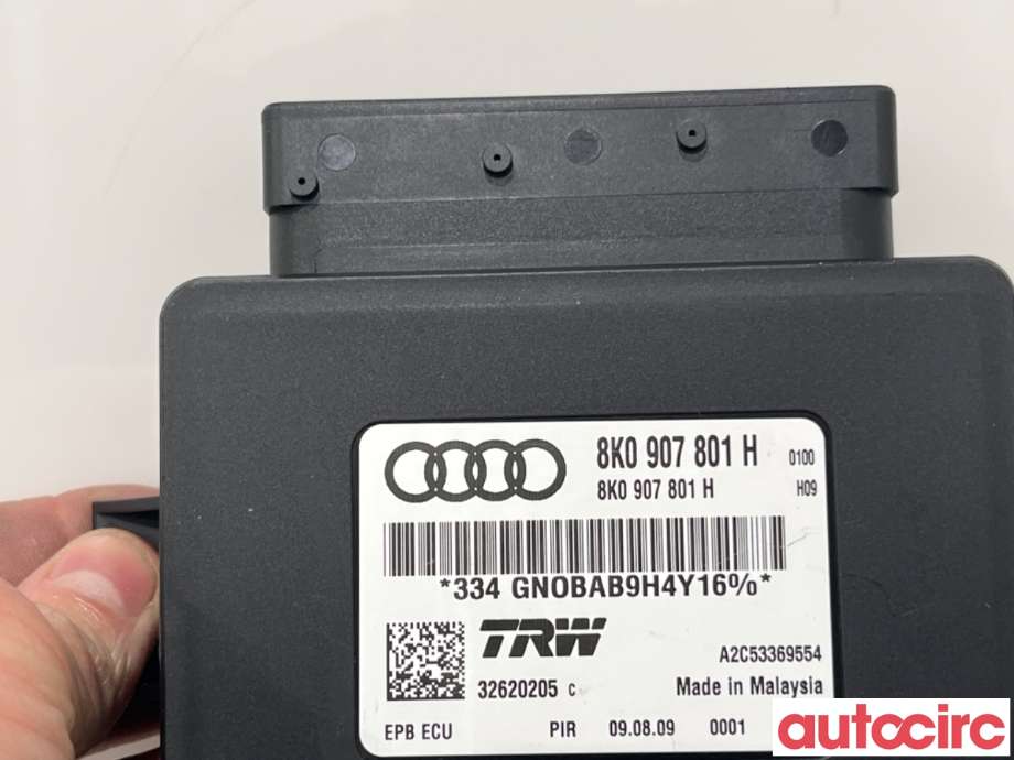 Styreenhet elektrisk parkbrems (EPB - Electric Parking Brake) til Audi A5 2007-2016 (Type I) (AUDI|8K0907801H|A2C53369554)