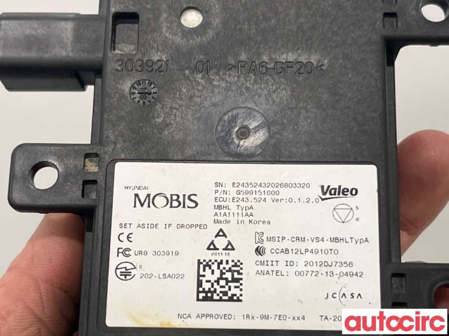 Sensor radar til Kia Niro 2016-2021  (KIA|99150G5000||G599151000)