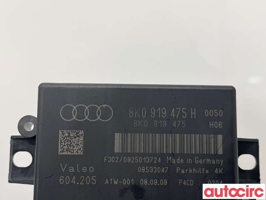 Styreenhet parkering til Audi A5 2007-2016 (Type I)  (AUDI|8K0919475T|604205|8K0919475H)